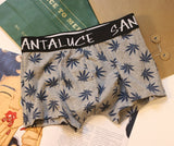 Cotton Men's Underwear Boxer Maple Leaf Breathable Personality Boy Boxer Personality Fit Sports Boxer Shorts Men's Panties