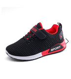 Children Sports Shoes Autumn Boys Girls Anti-slip Patchwork Net Breathable Kids Sneakers Infant Child Running Shoe Black Red - ENSEIGNE DENIS