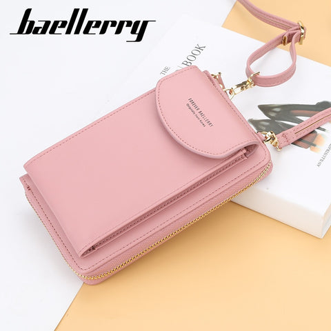 Baellerry 2020 Women Wallet Brand Cell Phone Wallet Big Card Holders Wallet Handbag Purse Clutch Messenger Shoulder Straps Bag - ENSEIGNE DENIS