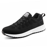 Women Casual Shoes Fashion Breathable Walking Mesh Lace Up Flat Shoes Sneakers Women 2019 Tenis Feminino White Vulcanized Shoes - ENSEIGNE DENIS