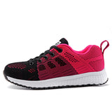 Women Casual Shoes Fashion Breathable Walking Mesh Lace Up Flat Shoes Sneakers Women 2019 Tenis Feminino White Vulcanized Shoes - ENSEIGNE DENIS