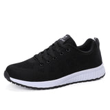 Women Casual Shoes Fashion Breathable Walking Mesh Lace Up Flat Shoes Sneakers Women 2019 Tenis Feminino White Vulcanized Shoes - ENSEIGNE DENIS