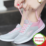 Dropshipping Women Shoes Summer White Sneakers Basket Femme Super Light Vulcanized Shoes Female Mesh Sneakers Women Casual Shoe - ENSEIGNE DENIS