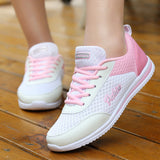 Dropshipping Women Shoes Summer White Sneakers Basket Femme Super Light Vulcanized Shoes Female Mesh Sneakers Women Casual Shoe - ENSEIGNE DENIS