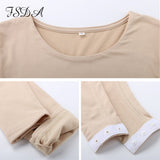 FSDA Long Sleeve Black Bodysuit O Neck Casual Spring Winter White Body Top Sexy Women 2020 Bodysuits Streetwear