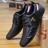 Flax Breathable Solid Color Slip Men Driving Shoes Spring And Autumn New Style Breathable Men's Peas Shoes the British Sneakers - ENSEIGNE DENIS