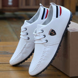 Flax Breathable Solid Color Slip Men Driving Shoes Spring And Autumn New Style Breathable Men's Peas Shoes the British Sneakers - ENSEIGNE DENIS