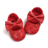 Baby PU Leather Baby Boy Girl Baby Moccasins Moccs Shoes Bow Fringe So