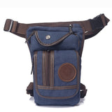 High Quality Men's Canvas Drop Leg Bag Military Motorcycle Multi-purpose Messenger Shoulder Bags Belt Hip Bum Waist Fanny Pack - ENSEIGNE DENIS