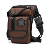 High Quality Men's Canvas Drop Leg Bag Military Motorcycle Multi-purpose Messenger Shoulder Bags Belt Hip Bum Waist Fanny Pack - ENSEIGNE DENIS