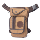 High Quality Men's Canvas Drop Leg Bag Military Motorcycle Multi-purpose Messenger Shoulder Bags Belt Hip Bum Waist Fanny Pack - ENSEIGNE DENIS