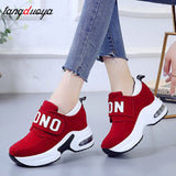 platform wedge sneakers ladies shoes sneaker casual shoes trainers women female shoes black red sneakers women tenis feminino - ENSEIGNE DENIS