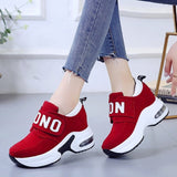 platform wedge sneakers ladies shoes sneaker casual shoes trainers women female shoes black red sneakers women tenis feminino - ENSEIGNE DENIS