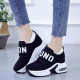 platform wedge sneakers ladies shoes sneaker casual shoes trainers women female shoes black red sneakers women tenis feminino - ENSEIGNE DENIS