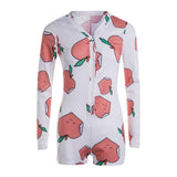 Sexy Women Bodysuit Long Sleeve Deep V Neck Bodycon Stretch Leotard Crop Top Button Short Romper Pajamas Women Jumpsuit Overalls - ENSEIGNE DENIS