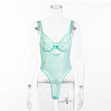 Cryptographic hot sale sheer lace bodysuit women backless transparent mesh bow sexy jumpsuit 2020 catsuit straps bodysuits thong - ENSEIGNE DENIS