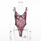 Cryptographic hot sale sheer lace bodysuit women backless transparent mesh bow sexy jumpsuit 2020 catsuit straps bodysuits thong - ENSEIGNE DENIS
