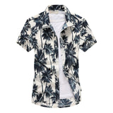 2019 Fashion Mens Short Sleeve Hawaiian Shirt Fast drying Plus Size Asian Size M-5XL Summer Casual Floral Beach Shirts For Men - ENSEIGNE DENIS
