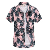 2019 Fashion Mens Short Sleeve Hawaiian Shirt Fast drying Plus Size Asian Size M-5XL Summer Casual Floral Beach Shirts For Men - ENSEIGNE DENIS