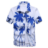 2019 Fashion Mens Short Sleeve Hawaiian Shirt Fast drying Plus Size Asian Size M-5XL Summer Casual Floral Beach Shirts For Men - ENSEIGNE DENIS