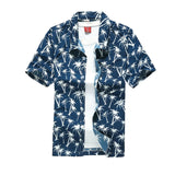 2019 Fashion Mens Short Sleeve Hawaiian Shirt Fast drying Plus Size Asian Size M-5XL Summer Casual Floral Beach Shirts For Men - ENSEIGNE DENIS