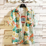 Print Brand Summer Hot Sell Men's Beach Shirt Fashion Short Sleeve Floral Loose Casual Shirts Plus Asian SIZE M-4XL 5XL Hawaiian - ENSEIGNE DENIS