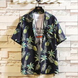 Print Brand Summer Hot Sell Men's Beach Shirt Fashion Short Sleeve Floral Loose Casual Shirts Plus Asian SIZE M-4XL 5XL Hawaiian - ENSEIGNE DENIS