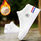 Casual Sneakers High Top Shoes Men White Sport Shoes 2020 New Arrival Ankle Boots Leather Sneakers Male Shoes - ENSEIGNE DENIS
