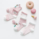 5Pairs/lot 0-2Y Infant Baby Socks Baby Socks for Girls Cotton Mesh Cute Newborn Boy Toddler Socks Baby Clothes Accessories - ENSEIGNE DENIS