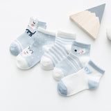 5Pairs/lot 0-2Y Infant Baby Socks Baby Socks for Girls Cotton Mesh Cute Newborn Boy Toddler Socks Baby Clothes Accessories - ENSEIGNE DENIS