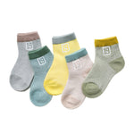 5Pairs/lot 0-2Y Infant Baby Socks Baby Socks for Girls Cotton Mesh Cute Newborn Boy Toddler Socks Baby Clothes Accessories - ENSEIGNE DENIS