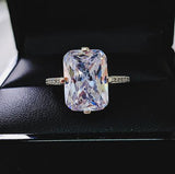 925 Sterling silver fashion Female Ring 3ct AAAAA cz Promise Wedding Band Rings for Women Bridal Finger Party Jewelry Gift - ENSEIGNE DENIS