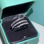 925 Sterling silver fashion Female Ring 3ct AAAAA cz Promise Wedding Band Rings for Women Bridal Finger Party Jewelry Gift - ENSEIGNE DENIS