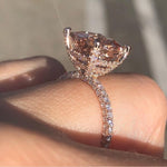 925 Sterling silver fashion Female Ring 3ct AAAAA cz Promise Wedding Band Rings for Women Bridal Finger Party Jewelry Gift - ENSEIGNE DENIS