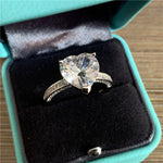 925 Sterling silver fashion Female Ring 3ct AAAAA cz Promise Wedding Band Rings for Women Bridal Finger Party Jewelry Gift - ENSEIGNE DENIS