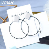 New Korean Acrylic Earrings For Women Statement Vintage Geometric Gold Dangle Drop Earrings 2019 Female Wedding Fashion Jewelry - ENSEIGNE DENIS