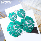 New Korean Acrylic Earrings For Women Statement Vintage Geometric Gold Dangle Drop Earrings 2019 Female Wedding Fashion Jewelry - ENSEIGNE DENIS