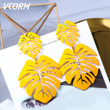 New Korean Acrylic Earrings For Women Statement Vintage Geometric Gold Dangle Drop Earrings 2019 Female Wedding Fashion Jewelry - ENSEIGNE DENIS
