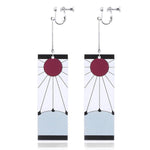 Anime Acrylic Drop Earrings Demon Slayer Kimetsu no Yaiba Blade of Ghost Earings For Women Men Cosplay Jewelry Accessories Gift - ENSEIGNE DENIS