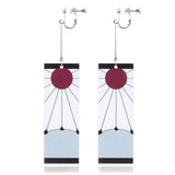 Anime Acrylic Drop Earrings Demon Slayer Kimetsu no Yaiba Blade of Ghost Earings For Women Men Cosplay Jewelry Accessories Gift - ENSEIGNE DENIS