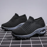 Platform Sneakers Women Flats 2020 Breathable Casual Shoes Flats 6 Colors Wedges Sneakers for Women Mesh Sock Zapatos De Mujer - ENSEIGNE DENIS