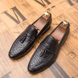 New Men Dress Shoes Shadow Patent Leather Luxury Fashion Groom Wedding Shoes Men Luxury italian style Oxford Shoes Big Size 48 - ENSEIGNE DENIS