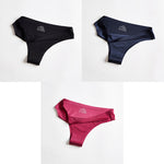 Panties Woman Underwear Sexy Seamless Sports Female T-back G-string Thongs For Woman Underwear Ice Silk Seamless Female Panties - ENSEIGNE DENIS