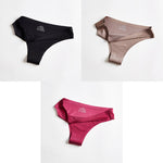 Panties Woman Underwear Sexy Seamless Sports Female T-back G-string Thongs For Woman Underwear Ice Silk Seamless Female Panties - ENSEIGNE DENIS
