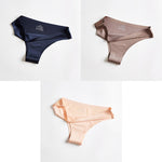 Panties Woman Underwear Sexy Seamless Sports Female T-back G-string Thongs For Woman Underwear Ice Silk Seamless Female Panties - ENSEIGNE DENIS