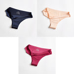 Panties Woman Underwear Sexy Seamless Sports Female T-back G-string Thongs For Woman Underwear Ice Silk Seamless Female Panties - ENSEIGNE DENIS