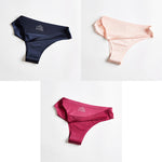 Panties Woman Underwear Sexy Seamless Sports Female T-back G-string Thongs For Woman Underwear Ice Silk Seamless Female Panties - ENSEIGNE DENIS