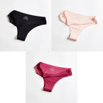 Panties Woman Underwear Sexy Seamless Sports Female T-back G-string Thongs For Woman Underwear Ice Silk Seamless Female Panties - ENSEIGNE DENIS
