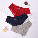3 Pcs Panties for Woman Underwear Sexy Lace Breathable Soft Lingerie Female Briefs Panty Sexy Transparent Women's Underpants - ENSEIGNE DENIS
