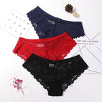3 Pcs Panties for Woman Underwear Sexy Lace Breathable Soft Lingerie Female Briefs Panty Sexy Transparent Women's Underpants - ENSEIGNE DENIS